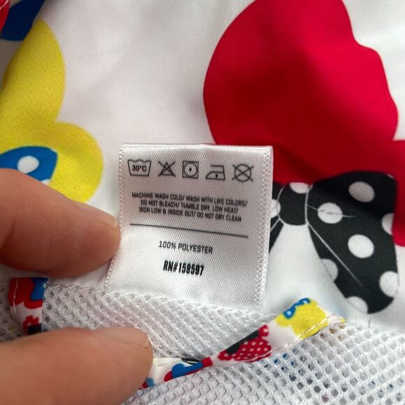 Bibbidi Bobbidi Bling Mickey Minnie Mouse Hoodie Windbreaker Jacket Mens Medium - Picture 3 of 12